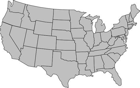 Usa Map PNG - Transparent Blank Use Map Images - Free Transparent PNG Logos