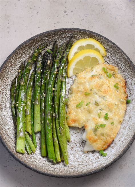 Keto Parmesan Tilapia and Asparagus for One - The Best Keto Recipes