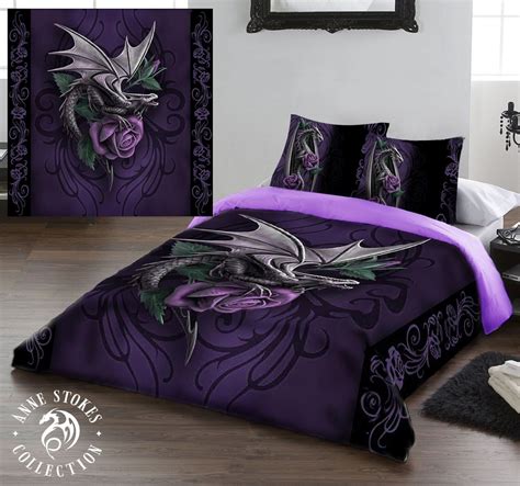 DRAGON BEAUTY Duvet & Pillows Case Covers Set for Queensize Bed ...