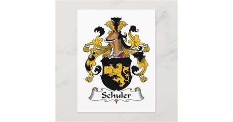 Schuler Family Crest Postcard | Zazzle