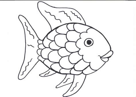 Rainbow Fish Coloring Pages For Kids - Coloring Home