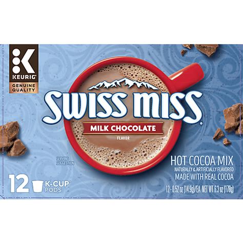 Swiss Miss® Milk Chocolate Hot Cocoa K-Cup® Pods 12 ct Box | Single ...