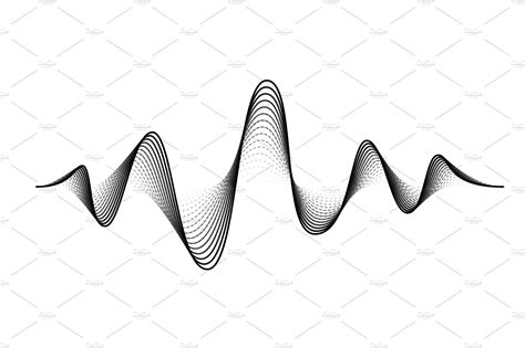 Sound wave vector background. Audio | Waves vector, Wave illustration ...