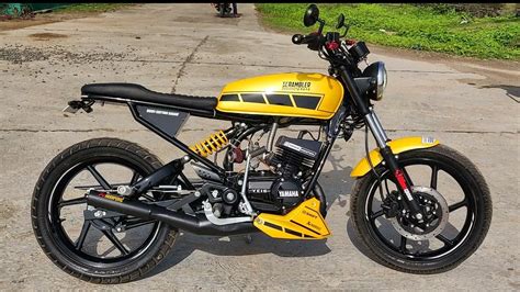 Modified Yamaha rx135 into Scrambler By Rocky Customs Garage and best ...