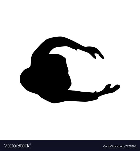 People silhouette View from above Royalty Free Vector Image