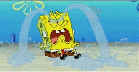 spongebob crying face | Meme Generator