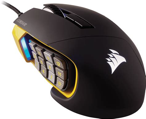 SCIMITAR PRO RGB Optical MOBA/MMO Gaming Mouse — Yellow