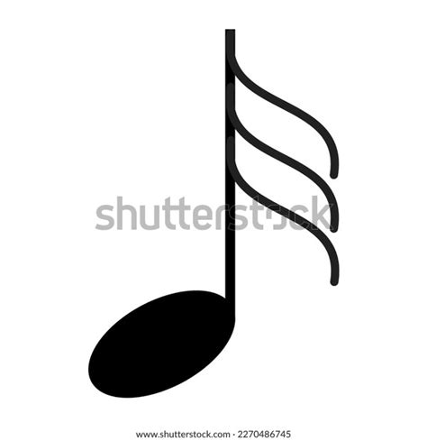 Thirtysecond Note Symbol Vector Black Stock Illustration 2270486745 ...