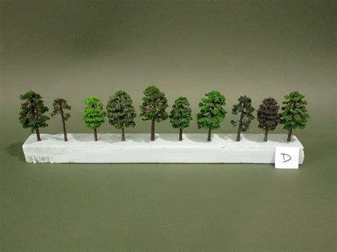 10x Custom N Scale Specimen Trees - Deciduous & Conifer - Layout Ready ...