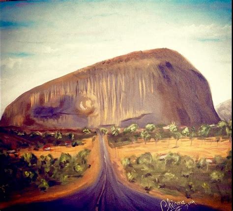 Zuma Rock Painting by Chioma Offiah