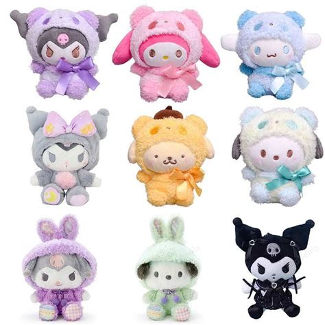 Sanrio Plush Toys Cute Kuromi Plushie Keychain Sanrio Accessories Home ...