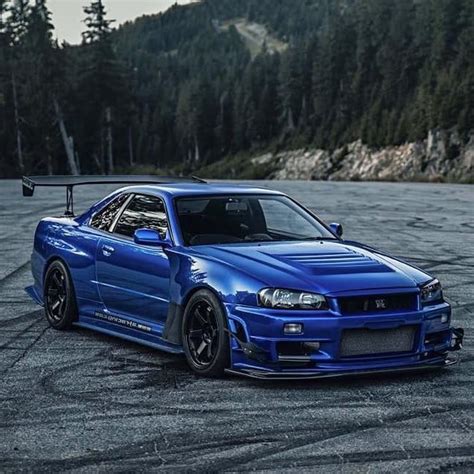 Blue Nissan Skyline Wallpaper