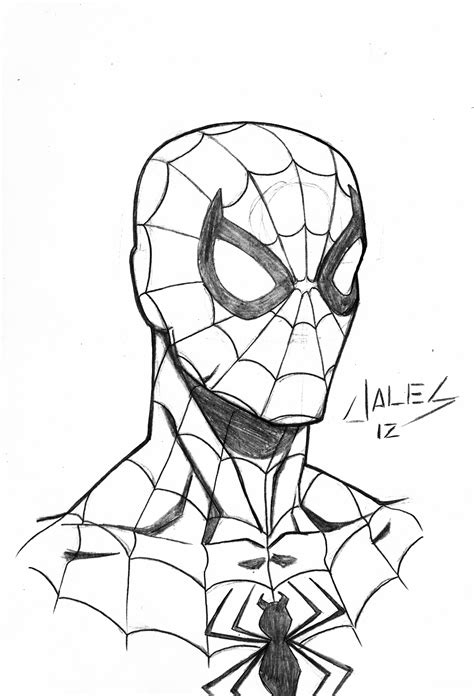 Easy Drawing Of Spiderman at GetDrawings | Free download