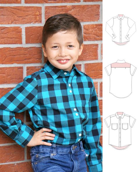 Boys Cool Shirt pdf | sewing pattern | sewing course | Frocks and Frolics