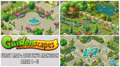 Gardenscapes: New Acres Gameplay Part 1 - Restoring Area 1-3 (The ...