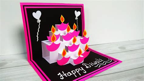 DIY Diwali greeting card | Handmade Diwali card making ideas | How to ...