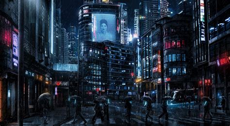 «Dark Cyberpunk» HD Wallpapers