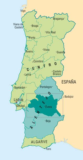 Mapa Do Baixo Alentejo Portugal | Mapa