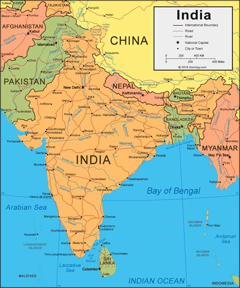 India Map and Satellite Image