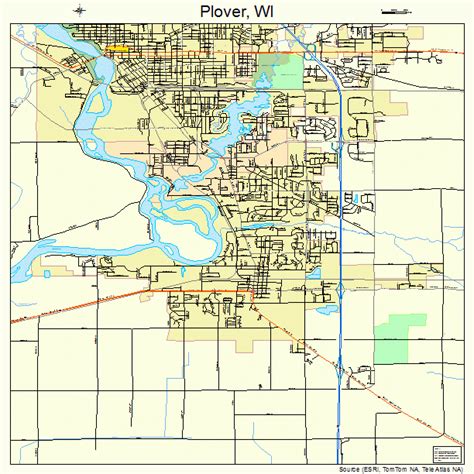 Plover Wisconsin Street Map 5563525