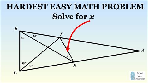 Can you solve the hardest easy geometry problem? | Geometry problems ...