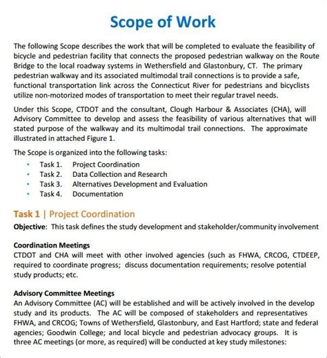 Construction Scope Of Work Template Pdf | HQ Template Documents