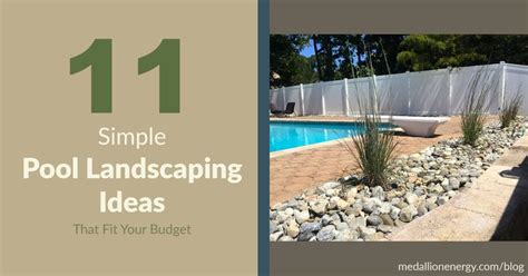 11 Simple Pool Landscaping Ideas That Fit Your Budget | Medallion Energy