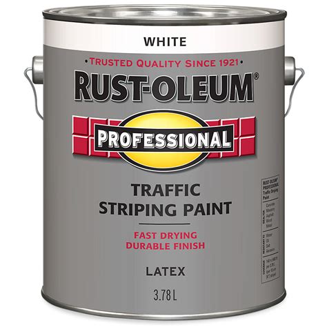 Traffic Striping Paint In White, 3.78 L