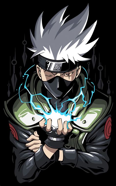 1600x2560 Kakashi Hatake HD Naruto Dark Black Art 1600x2560 Resolution ...