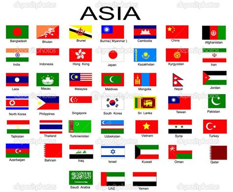 List of all flags of Asian countries | Vlaggen