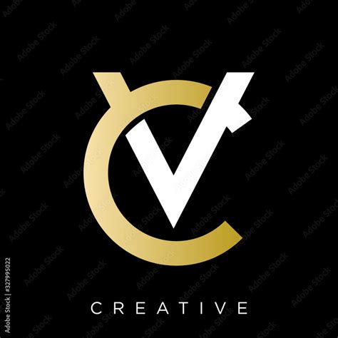 cv logo design vector Stock Vector | Adobe Stock