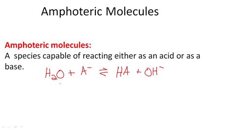 Amphoteric Molecules - YouTube