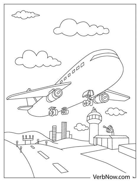 Free AIRPLANE Coloring Pages for Download (Printable PDF)