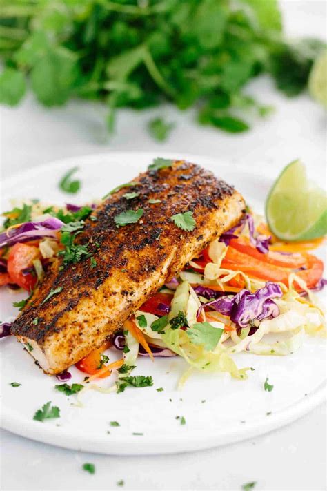 Seared Mahi Mahi with Crunchy Coleslaw - Jessica Gavin