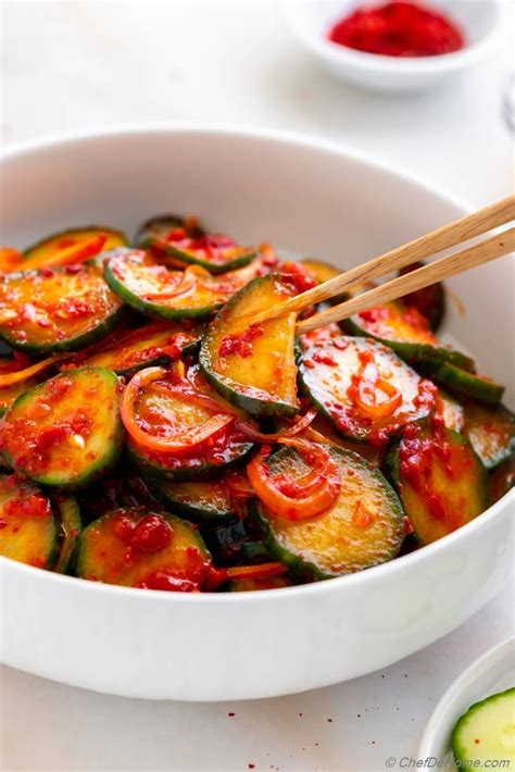 Cucumber Kimchi Recipe | ChefDeHome.com