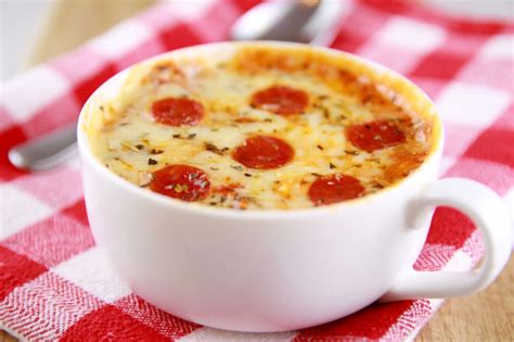 Microwave Mug Pizza Recipe (with Video) | Bigger Bolder Baking