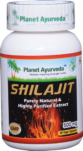 Planet Ayurveda Shilajit Capsules - Herbal Remedy for Erectile ...