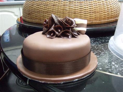 homemade fondant cakes: Chocolate Fondant Cakes