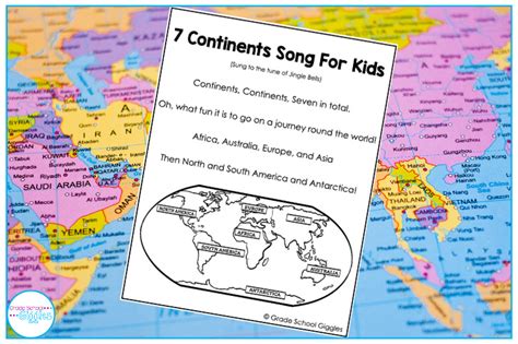 The 7 Continents Song for Kids - Grade School Giggles