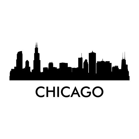 Chicago Skyline Silhouette Royalty-free - Silhouette png download ...