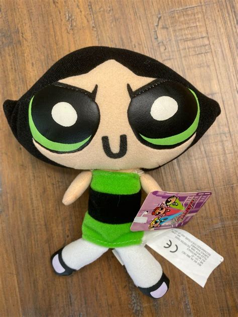 Vintage 7" Powerpuff Girls Buttercup Plush Doll Toy Connection New With ...