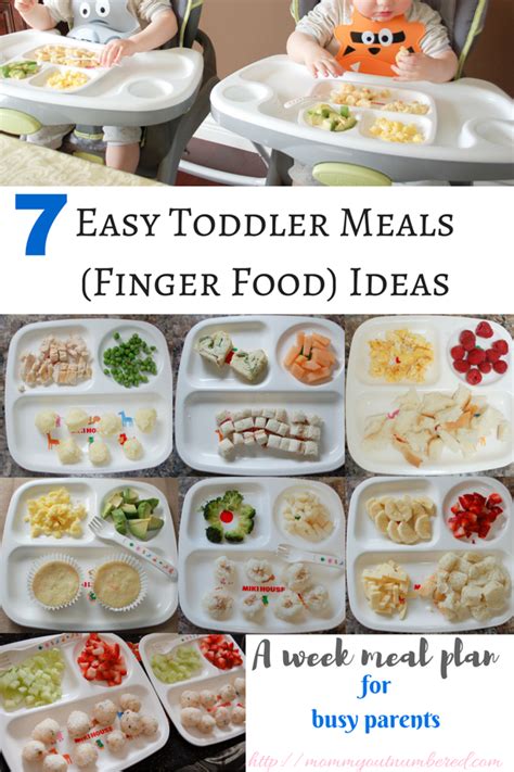 7 Toddler Meal / Baby Finger Food Ideas | Easy toddler meals, Baby food ...