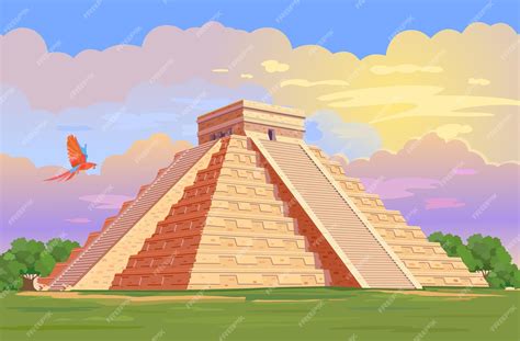 El castillo, el templo de kukulkán de chichén itzá pirámide maya en ...