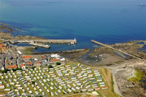 Seahouses Harbour in Seahouses, England, United Kingdom