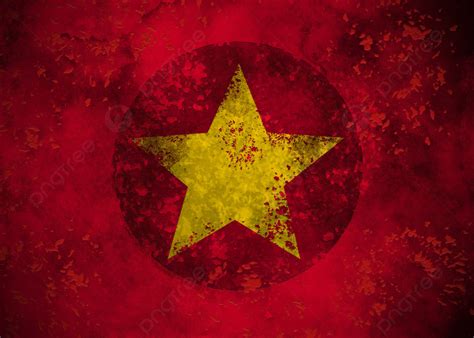 Vietnam Flag On Grunge Wall Watercolor For Independence Day Background ...