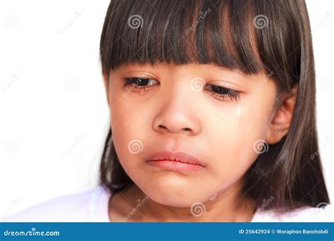 Little Girl Crying with Tears Stock Photo - Image of cheek, hurt: 25642924