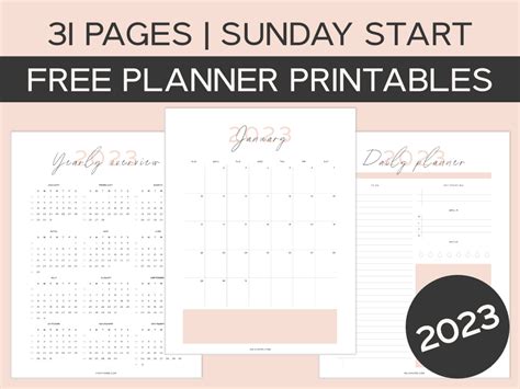 2023-2024 Monthly Calendar Planner Images - Junia Nicoli