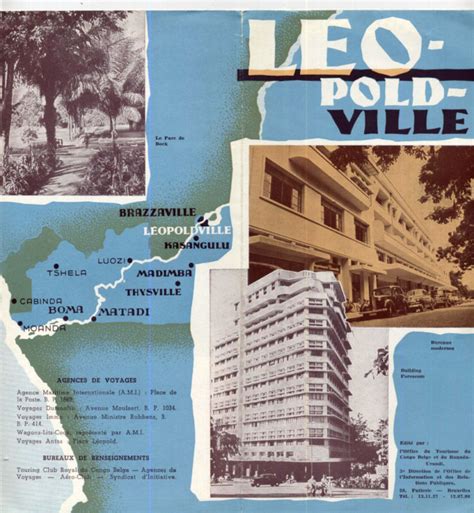 Kinshasa Then and Now: Leopoldville 1956 - The Tourist Circuit (Cité)