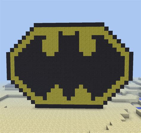 Minecraft Pixel Art Templates Batman My Batman Logo Minecraft Pixel Art ...