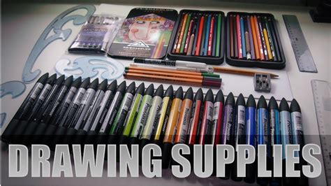 Drawing Supplies I Use for Realistic Drawings - YouTube